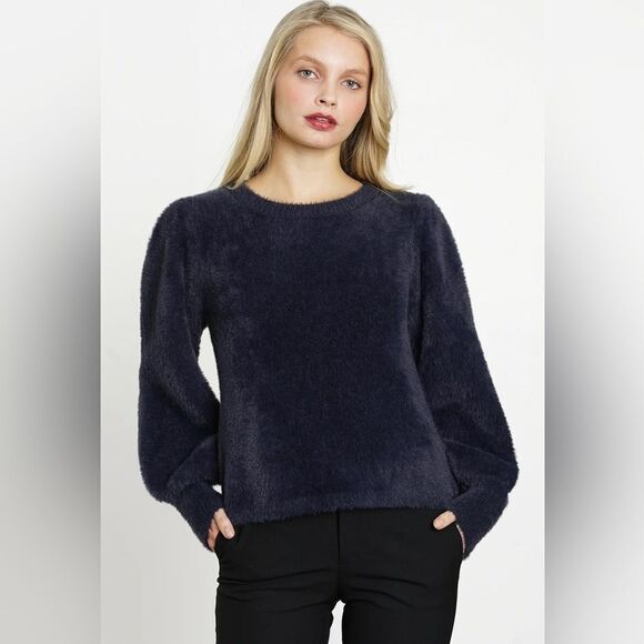 dRA LOS ANGELOS FRANCO SWEATER, COZY & SOFT, BLACK, SIZE SMALL, NWOT - Picture 1 of 10